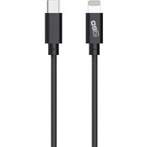 2GO Datenkabel lightning-USB Type-C anthrazit-1m MFI zert