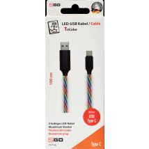 2GO USB Datenkabel Tricolor LED-Beleucht. USB-C 3.1  1m