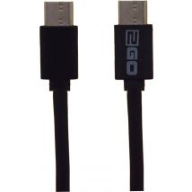 2GO USB Lade-/Datenkabel 2x USB-C 3.1   1m schwarz