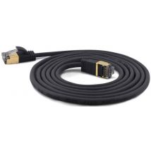 Wantec Patchkabel SSTP CAT7 Ste. CAT6a d=4mm  0,50m  schwarz