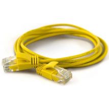 Wantec Patchkabel UTP  CAT6a           d=2,8mm  0,10m gelb