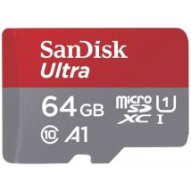 SD MicroSD Card  64GB SanDisk Ultra A1 Class 10 inkl. Adap