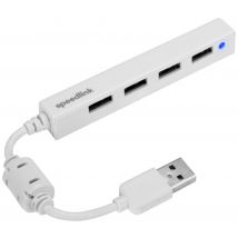 Speedlink USB-HUB SNAPPY SLIM, 4-Port, Passiv, weiß retail