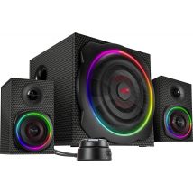Speedlink Lautsprecher GRAVITY CARBON RGB, 2.1 System, sw retail