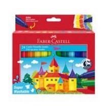 FABER-CASTELL Filzstift Jumbo Sup. Washable 24er
