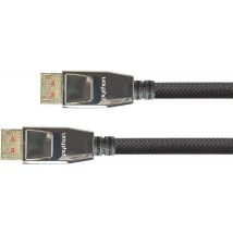 Python DisplayPort 1.4 Kabel Nylongeflecht schwarz 5m