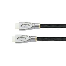 Python HDMI® 2.1 Kabel 8K UHD-2 Nylongeflecht schwarz 1,5m