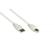 Good Connections USB2.0 Kabel A-B grau 0,25m