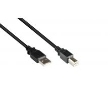 Good Connections USB2.0 Kabel A-B schw. 0,5m