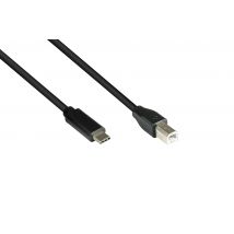 Good Connections USB2.0 Kabel C-B schw. 0,5m