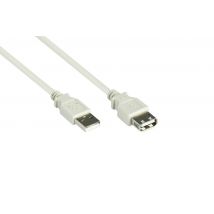 Good Connections USB2.0 Verlängerung A-St.-A-Bu. grau 1,8m