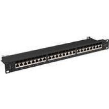 LANBERG 19 Patchpanel 1U 24-Port CAT.7 FTP geschirmt sw