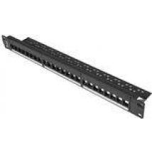 Lanberg Patchpanel Blank 24-Port 1U für Keystone schwarz