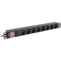 Lanberg PDU Steckdosenleiste 19 1U 7x Schuko SPD-3MP 2m