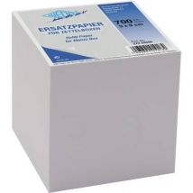 WEDO Ersatzpapier für Zettelbox 9 x 9 cm 700 Blatt weiß