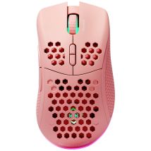 Deltaco Gaming Maus wireless, RGB, pink
