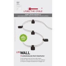 LTC Kletthalter Wall 10er Set selbstklebend Weiß