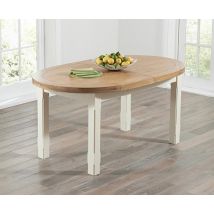Extending Chelsea Oak and Cream Dining Table