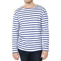 Mugel blanc/bugatti - Marinière homme manches longues - ORANGEMARINE