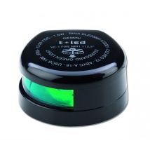 Feux Navigation Pont LED Noir TREM – Bateaux ≤12 m – Norme RINO – Plexiglass UV