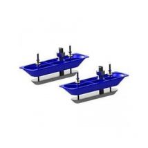 Kit 2 Sondes TR Structure Scan HD Inox avec sabot et câble en Y - Lowrance