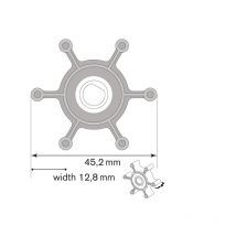 Turbine Nitrile 6 Pales Johnson Pump F3 – Pompe Transfert Liquide Bateau