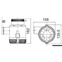 Pompe de cale électrique immergée Maxi 12V - OSCULATI