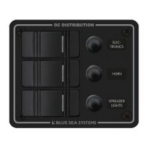 Tableau Électrique Étanche Ip66 3 Interrupteurs Avec Disjoncteurs - Blue Sea - Blue Sea