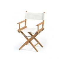 Chaise pliante teck toile simple - ARC Marine