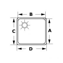Evier Rectangulaire - Inox