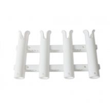 Porte-canne PVC Blanc 4 Cannes