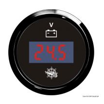Voltmètre Numérique Osculati 8-32V – Cadran 57 mm / Noir ou Blanc / 12-24V