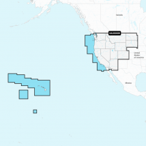 Carte Marine Navionics+ Regular - Ouest des Etats-Unis Naus008r