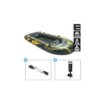 Bateau Gonflable Intex Seahawk 4 + 2 Rames + Gonfleur