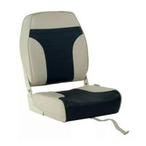 Siège pilote repliable mousse confort - bicolore blanc / navy - Overdeck