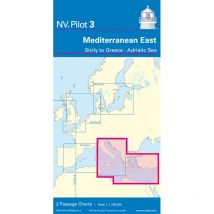 Carte NV Charts Pilot 3 - Mediterranee Est - Sicily à Grece - Mer Adriatique