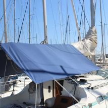 Taud de soleil voilier résistant aux UVs - Bleu marine - Coversy