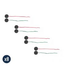 Penons Laine × 8 Pack – Girouette Bateau Orange Marine Coversy