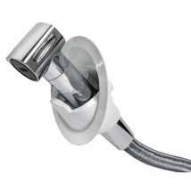 Douche Saturn montage vertical Chrome base blanche - Osculati