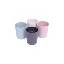 Lot de 4 gobelets en PLA 100% recyclables - Incasa