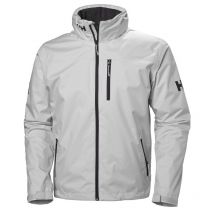 Veste de pont Crew doublée polaire capuche gris - helly hansen