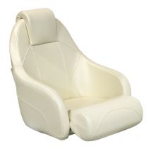 Siège pilote Deluxe beige mousse haute densité Overdeck bateau