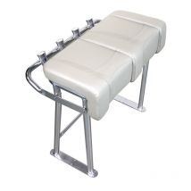 Leaning Post Overdeck Blanc – Porte-Cannes / Coussin 4 cm / Semi-Rigide