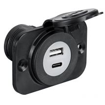 Prise double USB et Usb-c encastrable