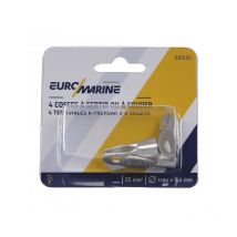 4 Cosses à sertir ou à souder - pour cable 25 mm² - diamètre 8 mm