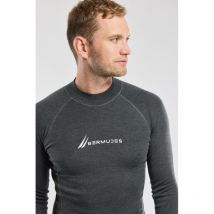 T-shirt thermique en laine merinos olly Anthracite - Bermudes