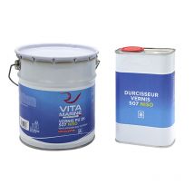 Vernis marin brillant polyuréthane bi-composants sans isocyanates - 2.5 litres - VITAMARINE