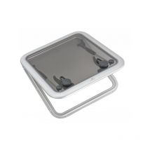 Panneau de pont en aluminium et vitre acrylique carré - Plastimo