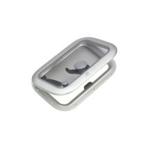 Panneau de pont en aluminium et vitre acrylique rectangle - Plastimo