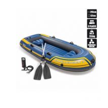 Bateau Gonflable Intex Challenger 3 – 295x137 cm avec 2 Rames + Gonfleur Inclus
